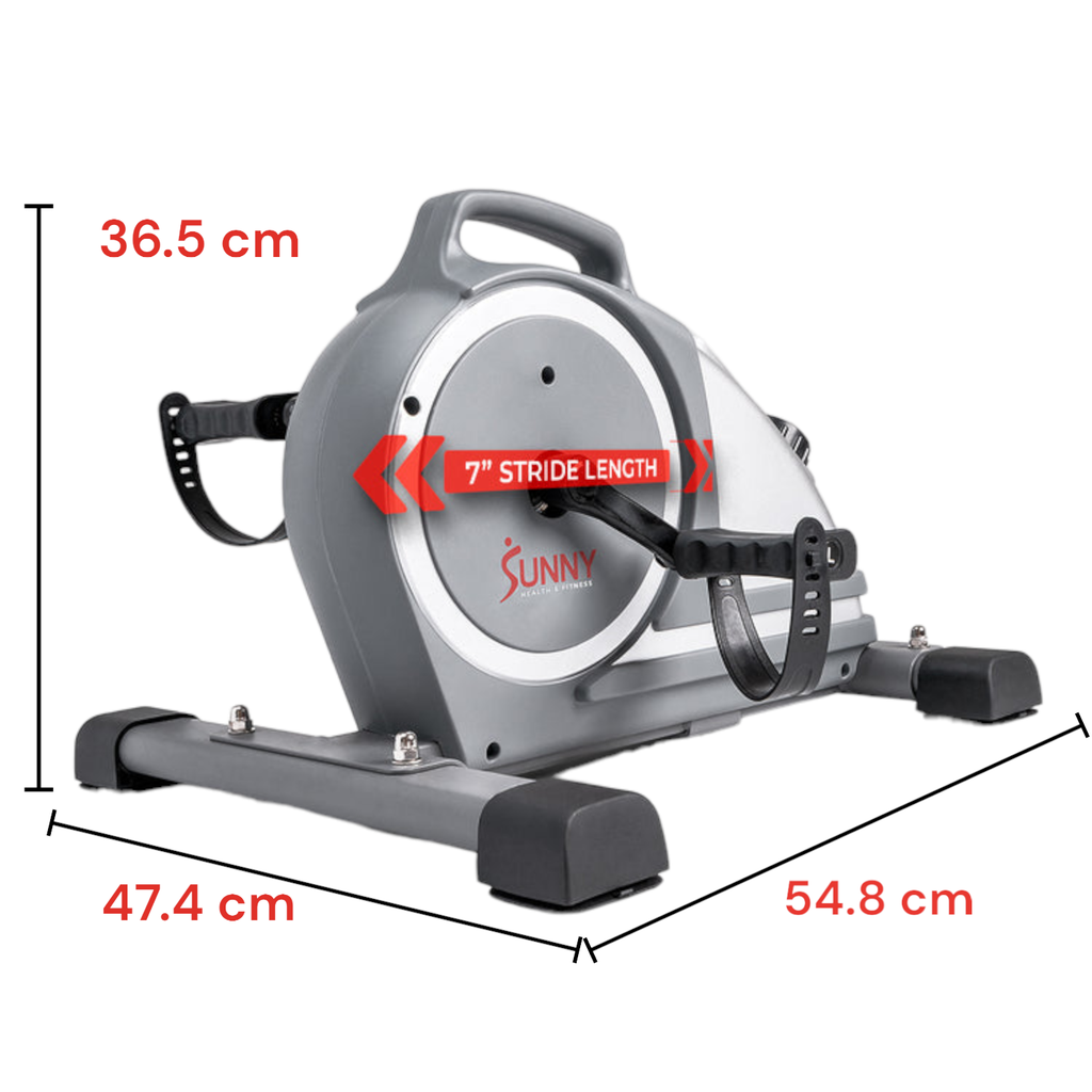 Sunny  Mini bicicleta magnetica de ejercicio con pedales para debajo del escritorio o mesa SF-B020026