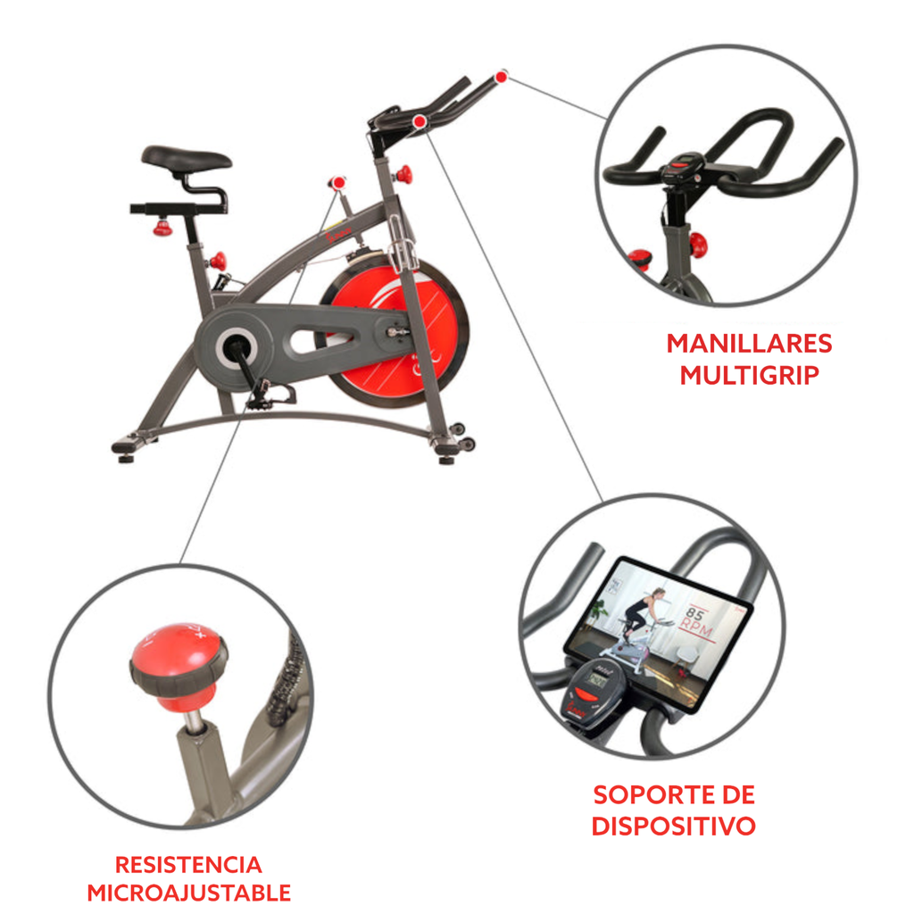 SUNNY HEALTH & FITNESS BELT DRIVE INDOOR CYCLING BIKE SF-B1423