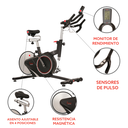 Sunny Health & Fitness Bicicleta Magnética de Ciclismo de Trasmisión por Correa SF-B1709