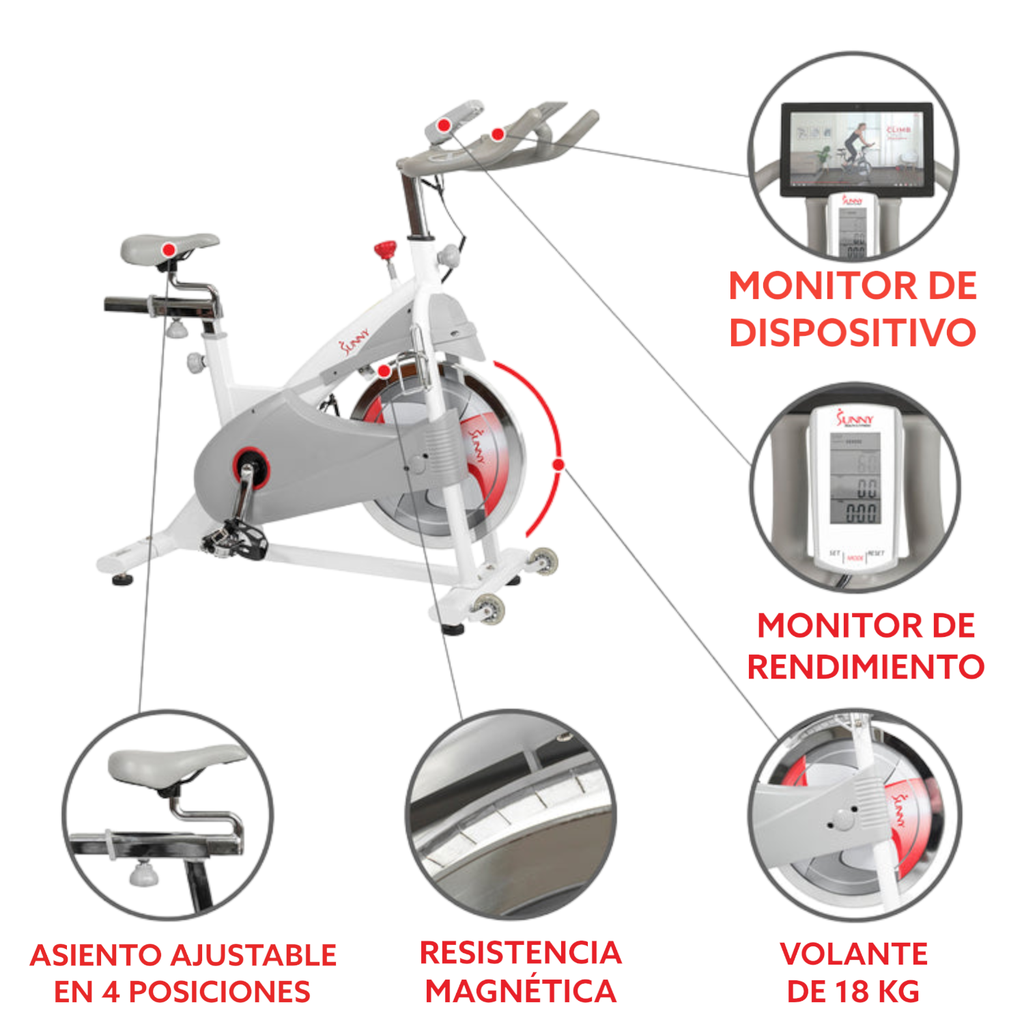 SUNNY BICICLETA DE CICLISMO PREMIUM CON TRANSMISIÓN POR CORREA SF-B1876