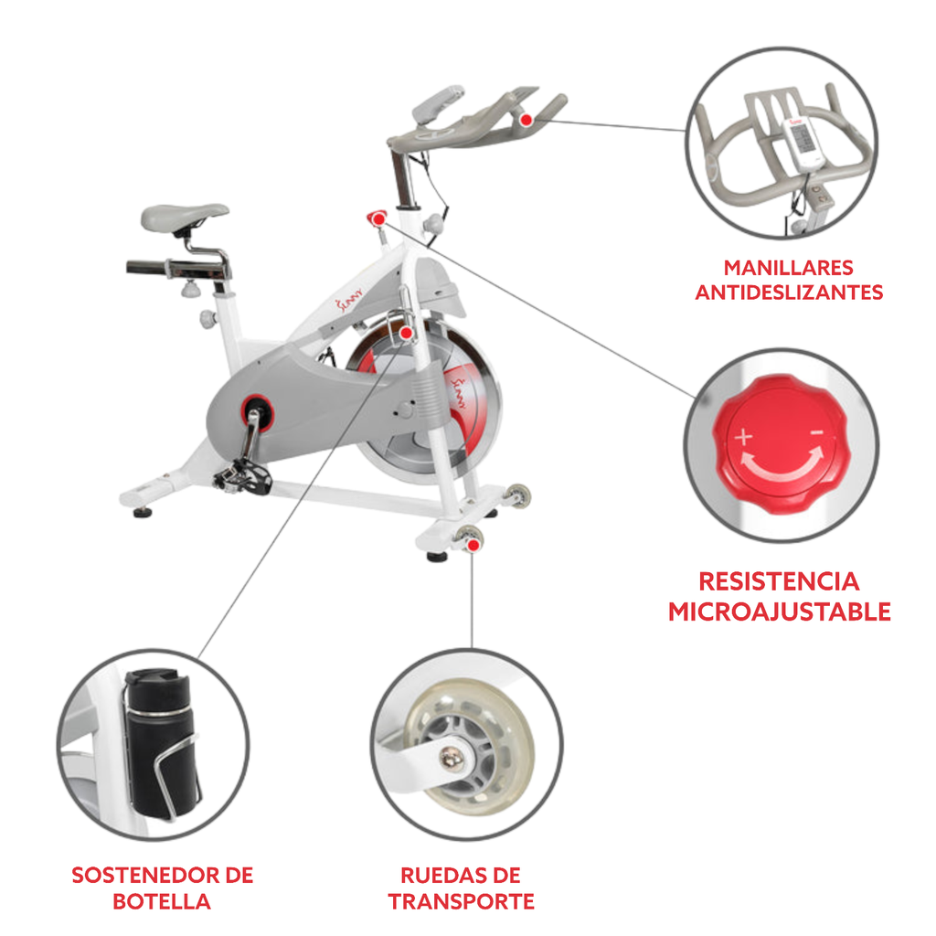 SUNNY BICICLETA DE CICLISMO PREMIUM CON TRANSMISIÓN POR CORREA SF-B1876