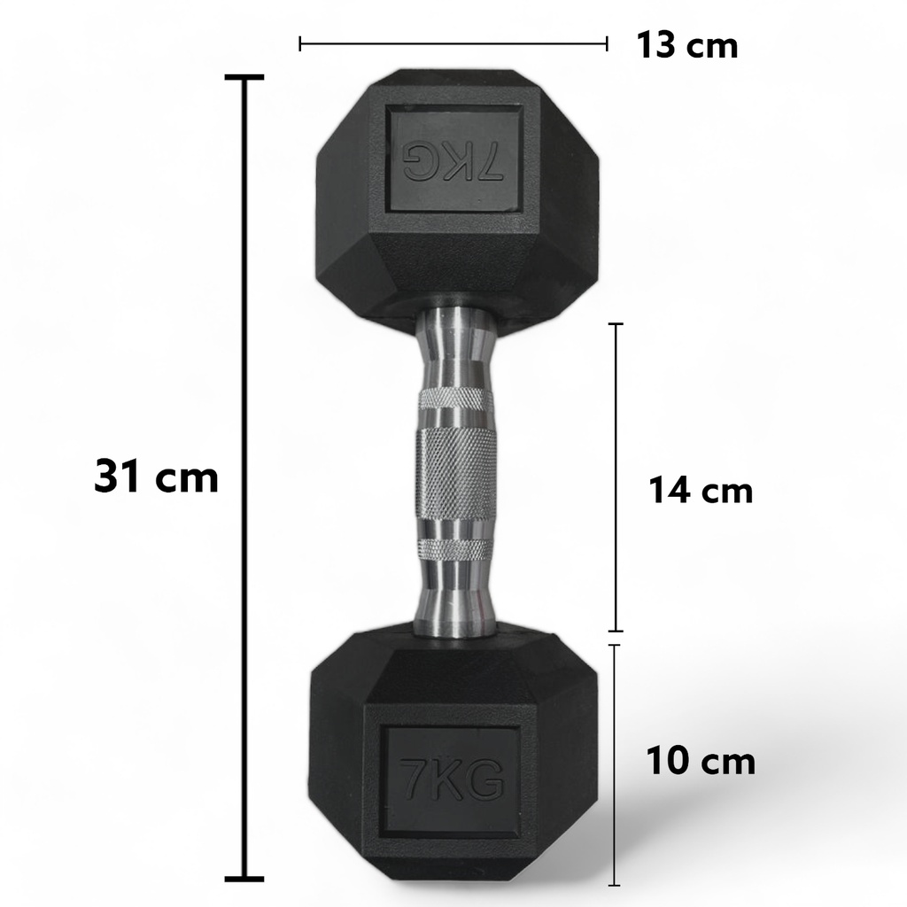 INFINITÉ MANCUERNA HEXAGONAL DE 7KG LINEA ECONOMICA IF-LEHK7