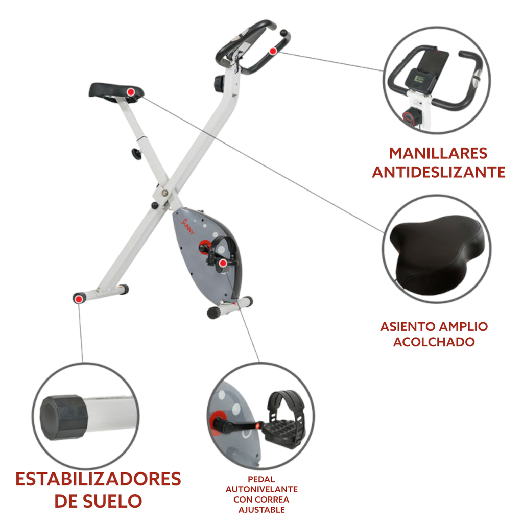 SUNNY Bicicleta estática plegable SF-B2989