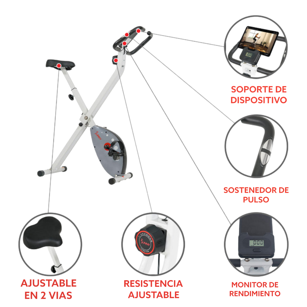 SUNNY Bicicleta estática plegable SF-B2989
