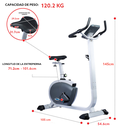 Sunny Health & Fitness - Bicicleta Vertical c/ Monitor de Pulso Cardiaco- ASUNA - SF-B4200