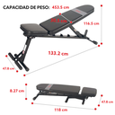SUNNY Banco de pesas ajustable SF-BH6921