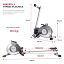 SUNNY HEALTH & FITNESS MAGNETIC ROWING MACHINE SF-RW5515