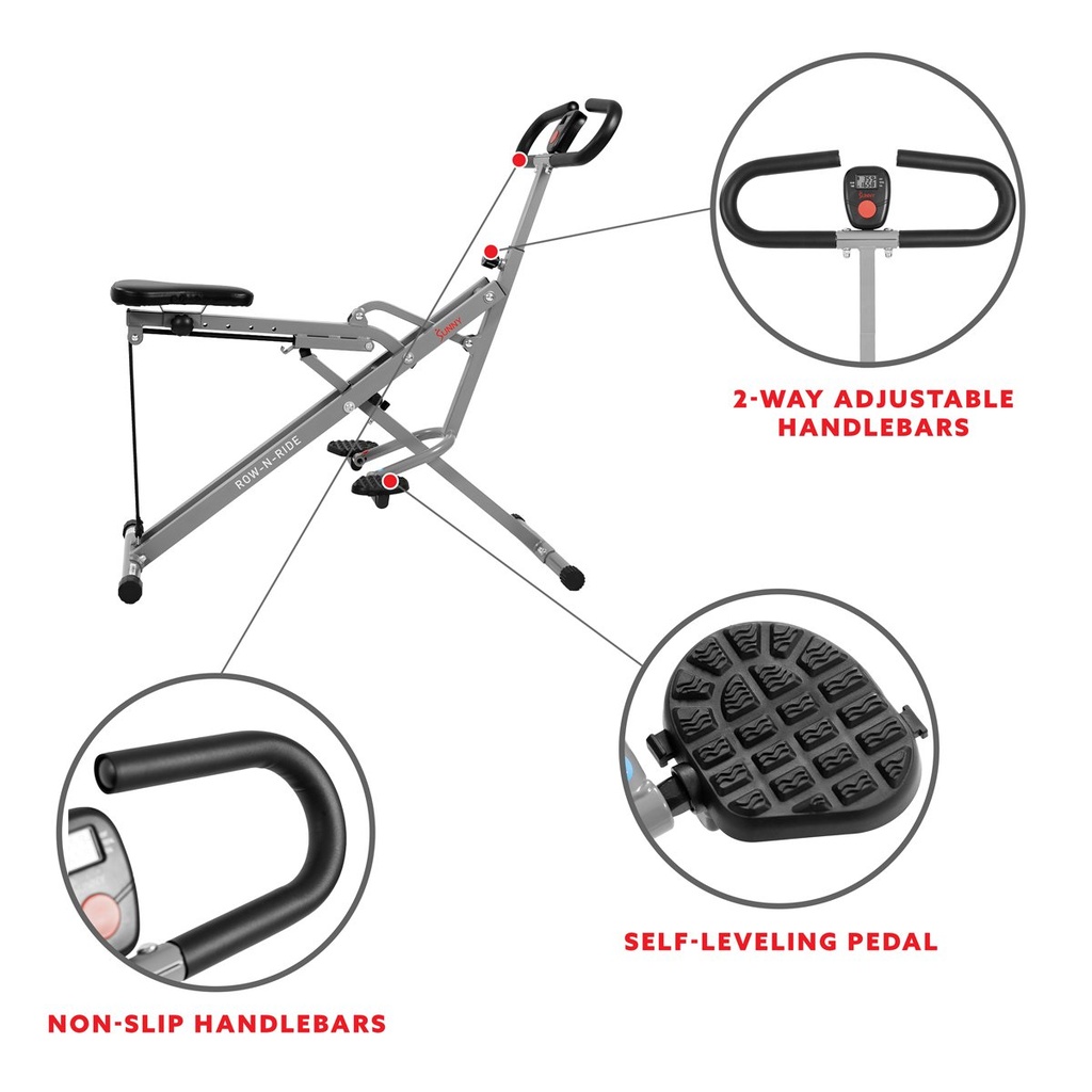 Ejercitador Vertical Row-N-Rider Marca Sunny Health & Fitness