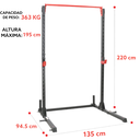 SUNNY Rack para sentadillas con barra de dominadas SF-XF920063
