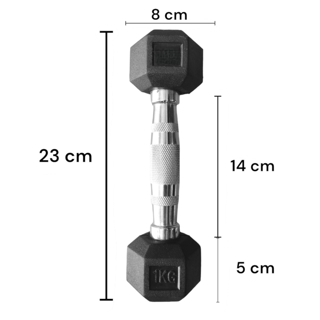 INFINITÉ MANCUERNA HEXAGONAL DE 1KG LINEA ECONOMICA IF-LEHK1