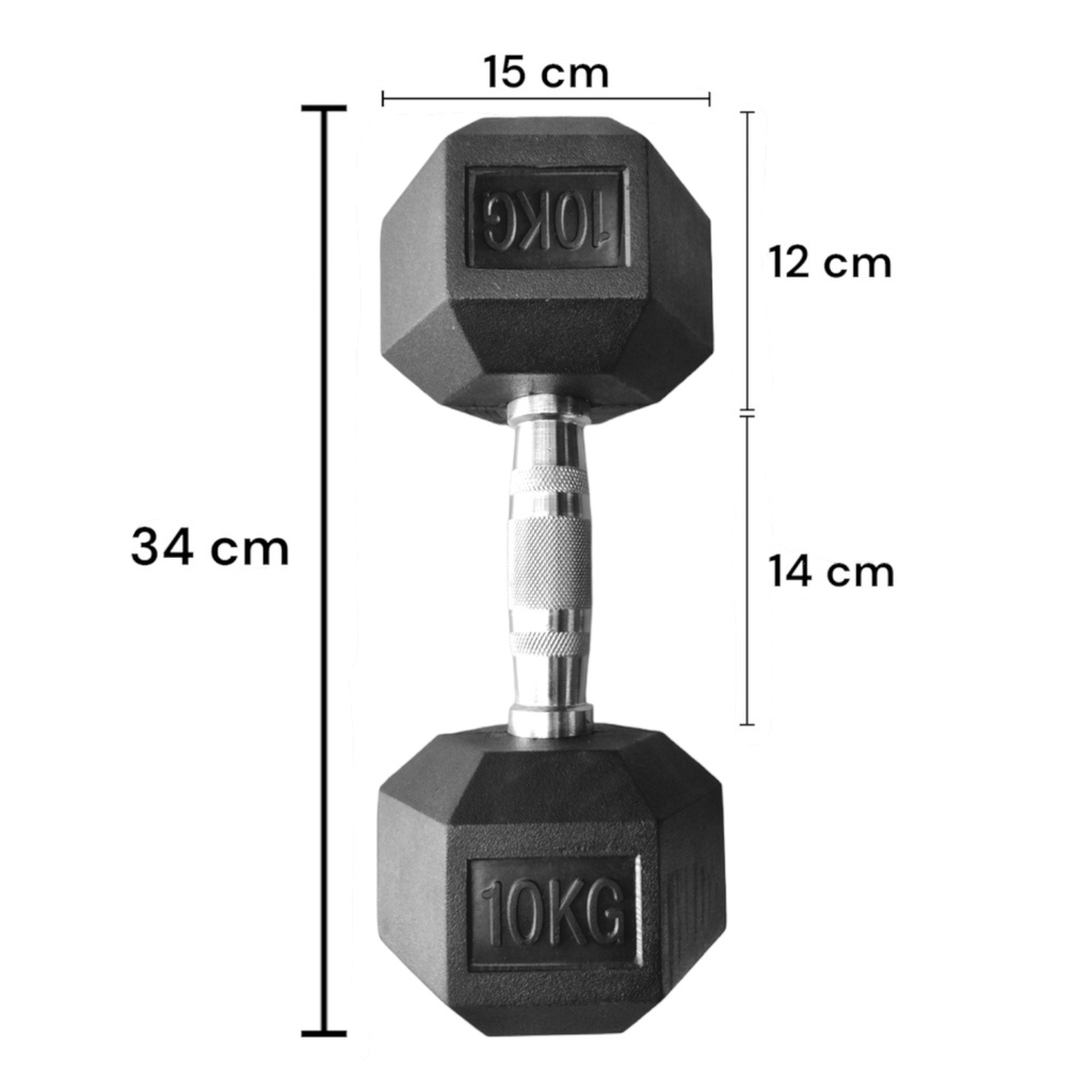 INFINITÉ MANCUERNA HEXAGONAL DE 10KG LINEA ECONOMICA IF-LEHK10