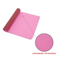 Mat de Yoga para Ejercicio de TPE (Rosado/Marsala)  Marca Sunny Health & Fitness