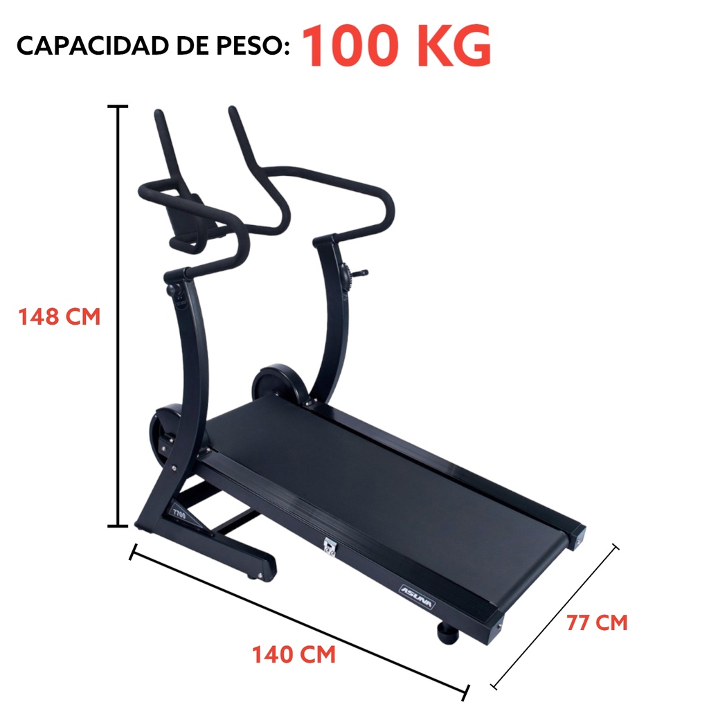 Sunny Caminadora Inclinada Manual de alto Rendimiento de Cardio SF-T7700