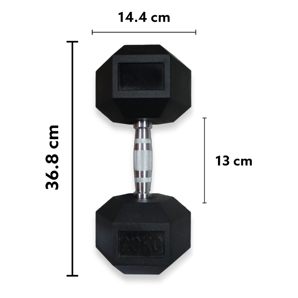 INFINITÉ MANCUERNA HEXAGONAL DE 20KG LINEA ECONOMICA IF-LEHK20