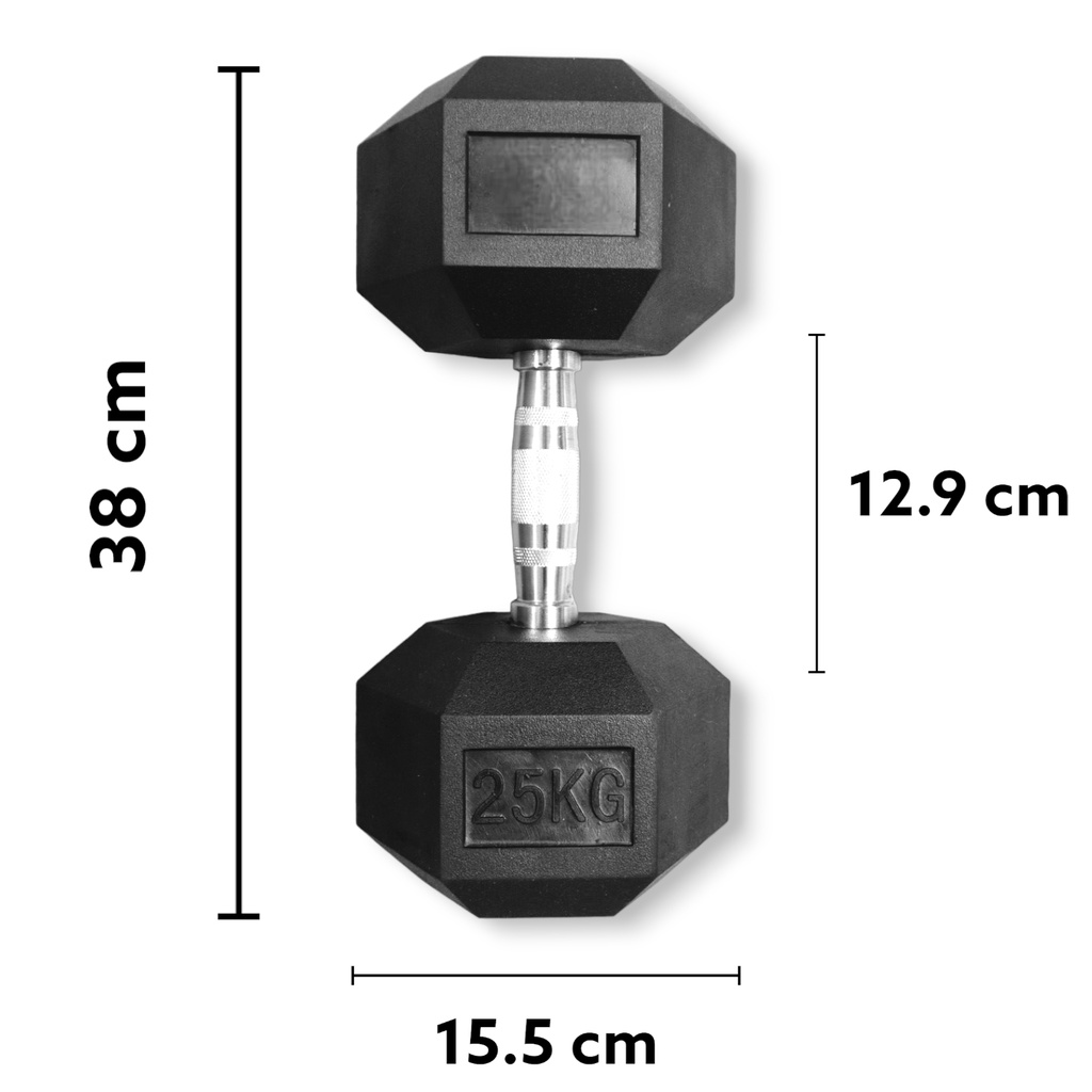 Infinité Par de Mancuernas Hexagonales 25 Kg IF-HK25