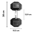 Infinité Par de Mancuernas Hexagonales 25 Kg IF-HK25