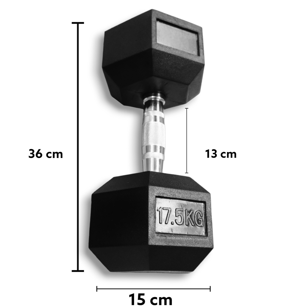 INFINITÉ MANCUERNA HEXAGONAL DE 17.5KG LINEA ECONOMICA IF-LEHK17.5