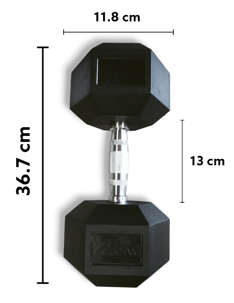 INFINITÉ MANCUERNA HEXAGONAL DE 22.5KG LINEA ECONOMICA IF-LEHK22.5