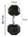 INFINITÉ MANCUERNA HEXAGONAL DE 22.5KG LINEA ECONOMICA IF-LEHK22.5