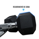 Infinité Par de Mancuerna Hexagonal Goma de alta Resistencia 15 Lb IF-HL15