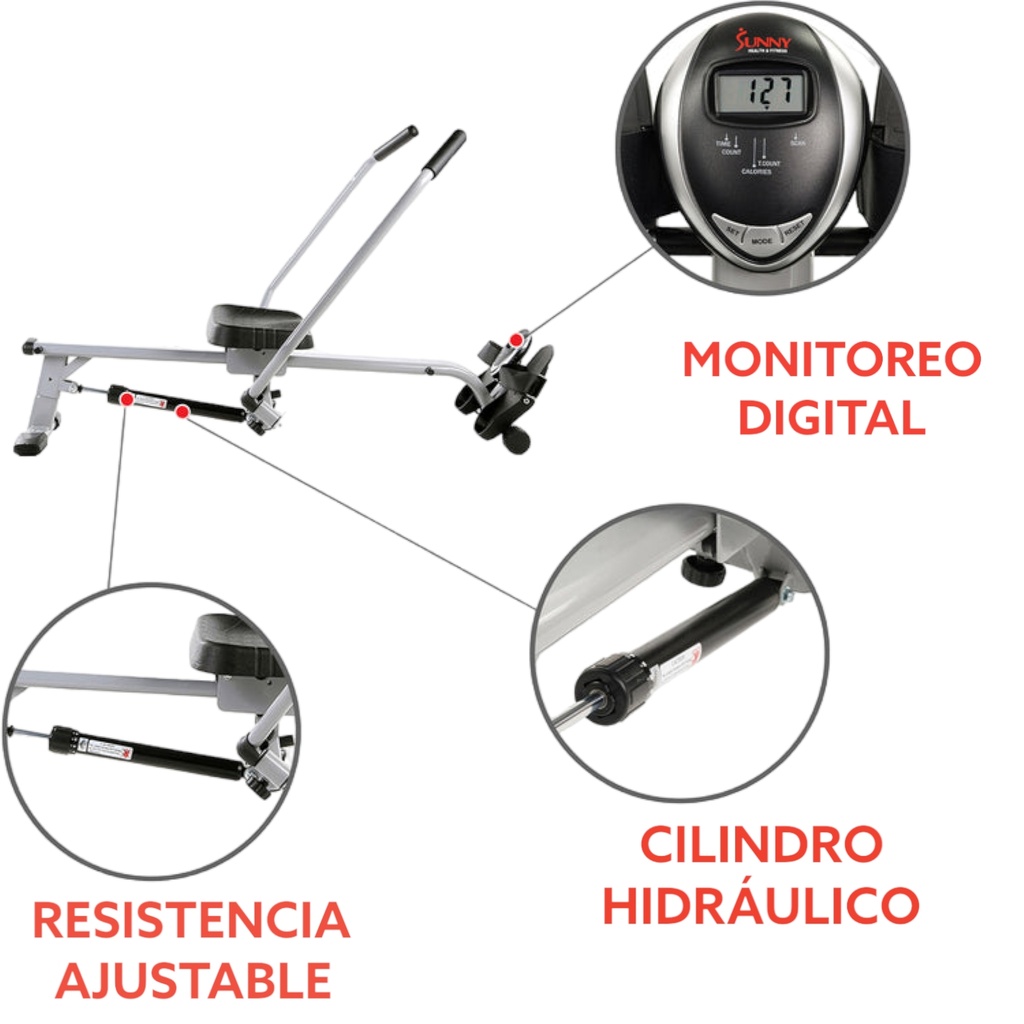 Sunny Health & Fitness Full Motion Rowing Machine SF-RW5639