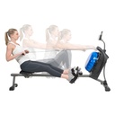 Sunny Health & Fitness Maquina de Remo de Agua Magnetica Hydro + Dual Resistance Rowe SF-RW5809