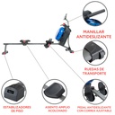 Sunny Health & Fitness Maquina de Remo de Agua Magnetica Hydro + Dual Resistance Rowe SF-RW5809