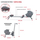 SUNNY HEALTH & FITNESS MAQUINA DE REMO/REMADORA CON VOLANTE SF-RW5856