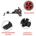 Sunny Health & Fitness Remadora Profesional de Agua con Monito Obsidian Surge SF-RW5713