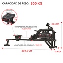 Sunny Health & Fitness Remadora Profesional de Agua con Monito Obsidian Surge SF-RW5713
