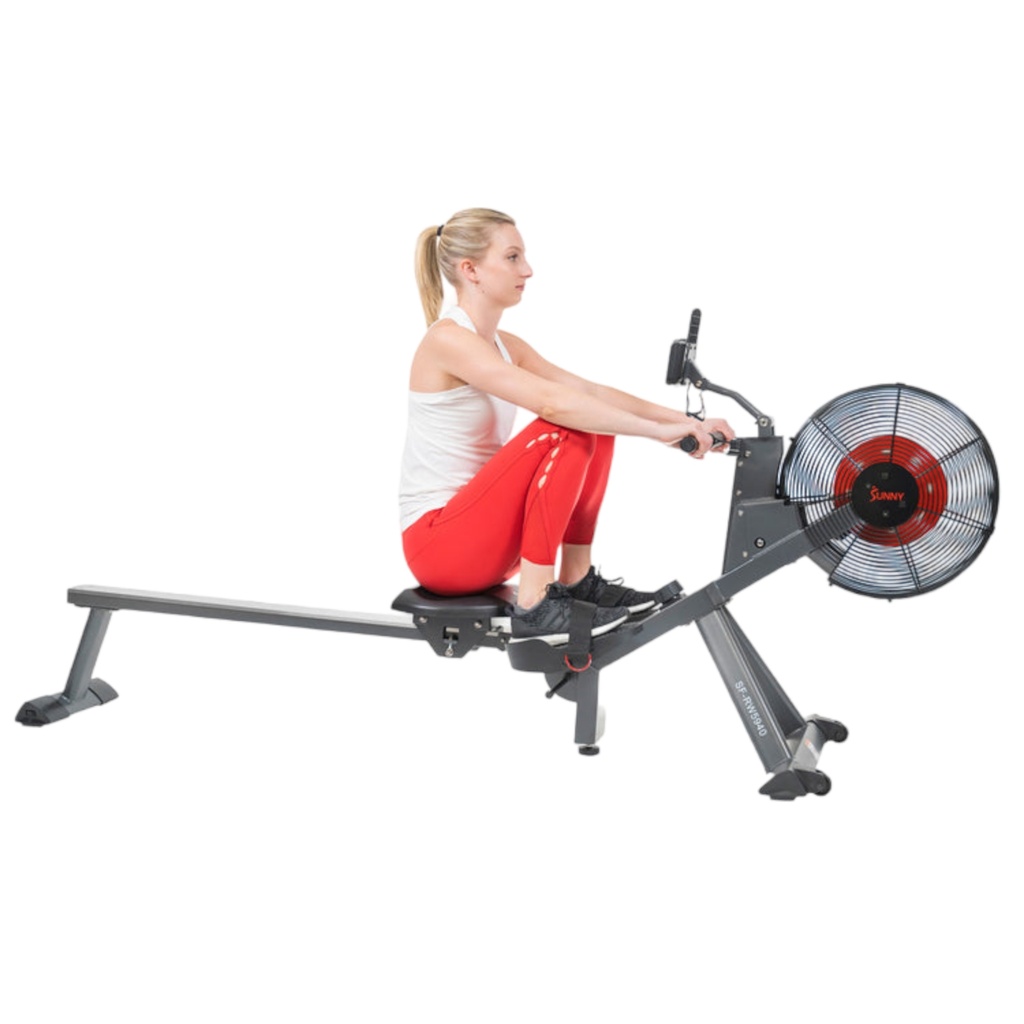 Sunny Health &amp; Fitness Maquina de Remo Resistencia al Aire SF-RW5940