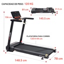 SF-T722022 SunnyHealth & Fitness Interactive Slim AutoIncline Treadmill with Bluetooth