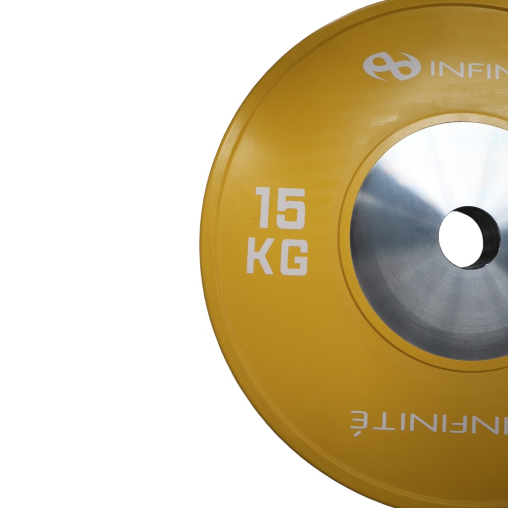 INFINITÉ Bumper Calidad Profesional Para  Competencia 15 KG /Quallity Competition Profesional Bumper Plate 15 KG IF-BPC15