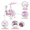 Sunny Health & Fitness P8150 Pink Belt Drive Premium Indoor Cycling Bike