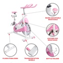 Sunny Health & Fitness P8150 Pink Belt Drive Premium Indoor Cycling Bike