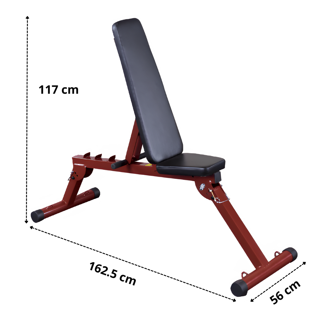 Body Solid El Mejor Banco Multiposiciones para fitness BS-BFFID10R