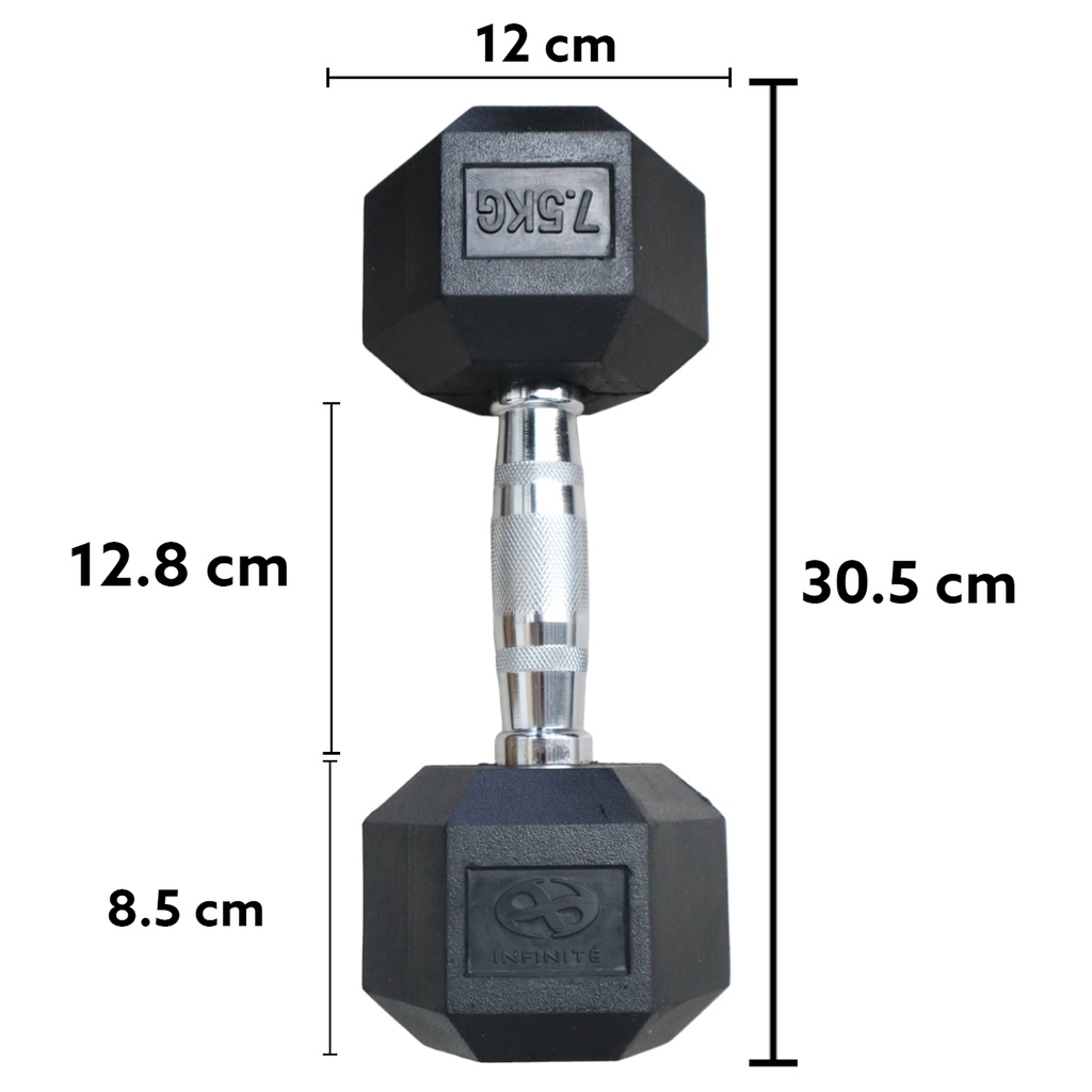 Infinité Par de Mancuernas Hexagonales 7.5 KG IF-HK7.5