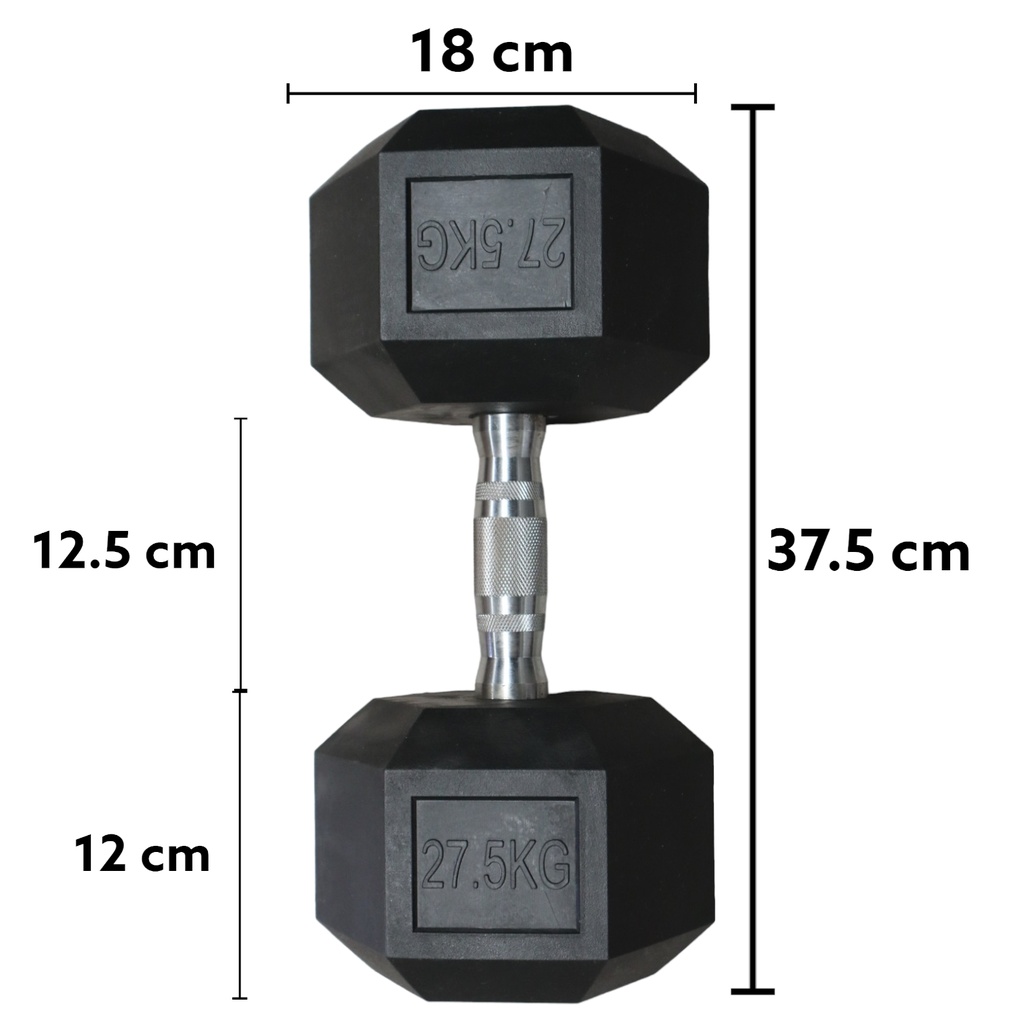 INFINITÉ MANCUERNA HEXAGONAL DE 27.5KG LINEA ECONOMICA IF-LEHK27.5