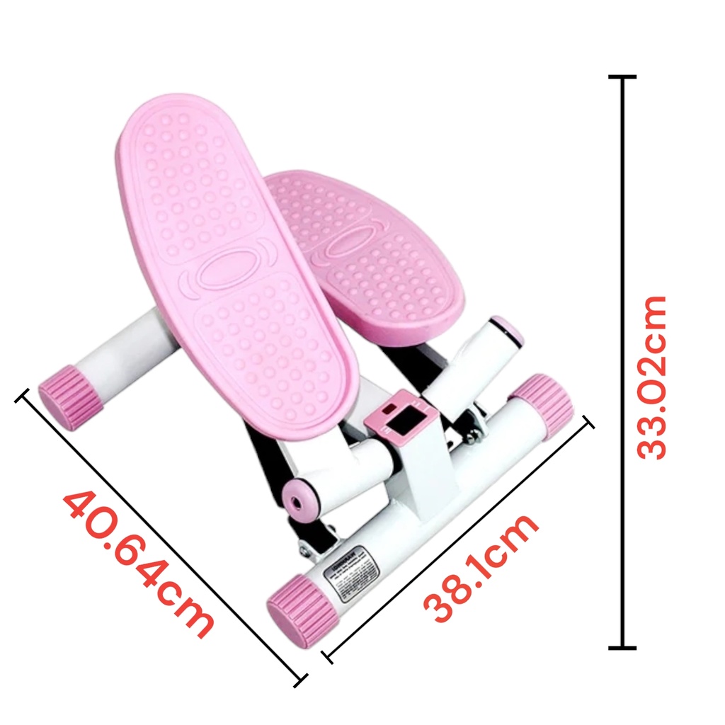 Sunny Health & Fitness Pink Adjustable Twist Stepper SF-P8000