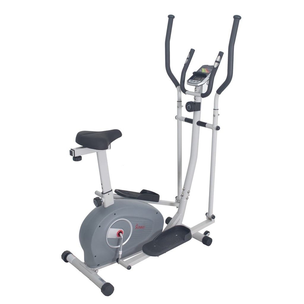 Sunny Health & Fitnes -2 EN 1 BICICLETA VERTICAL Y ELIPTICA- MAGNETICA - SF-E3903