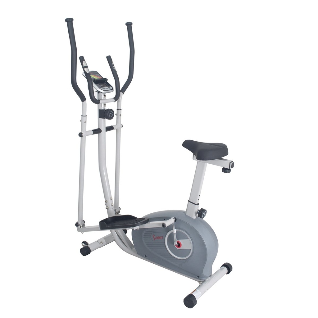 Sunny Health & Fitnes -2 EN 1 BICICLETA VERTICAL Y ELIPTICA- MAGNETICA - SF-E3903