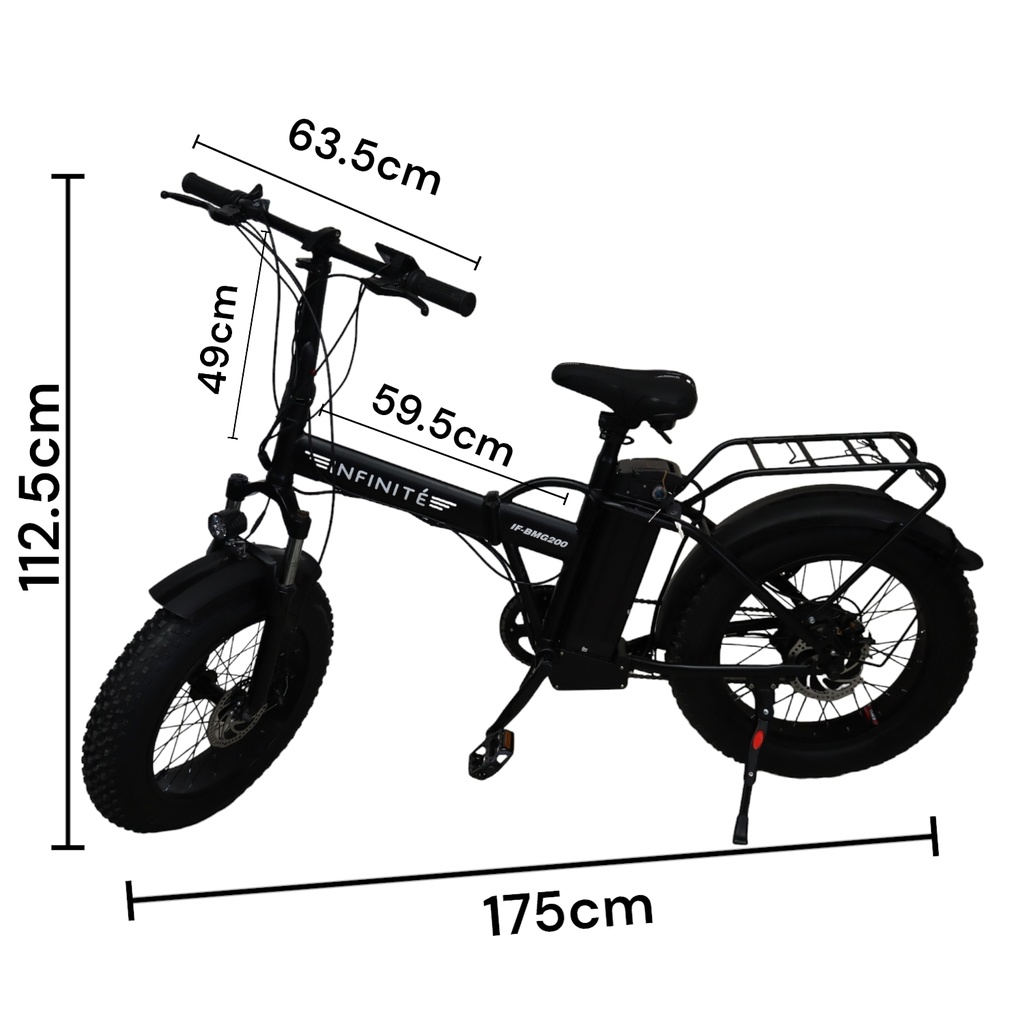 Infinité Bicicleta Eléctrica Profesional Rodada 20 IF-MBG200