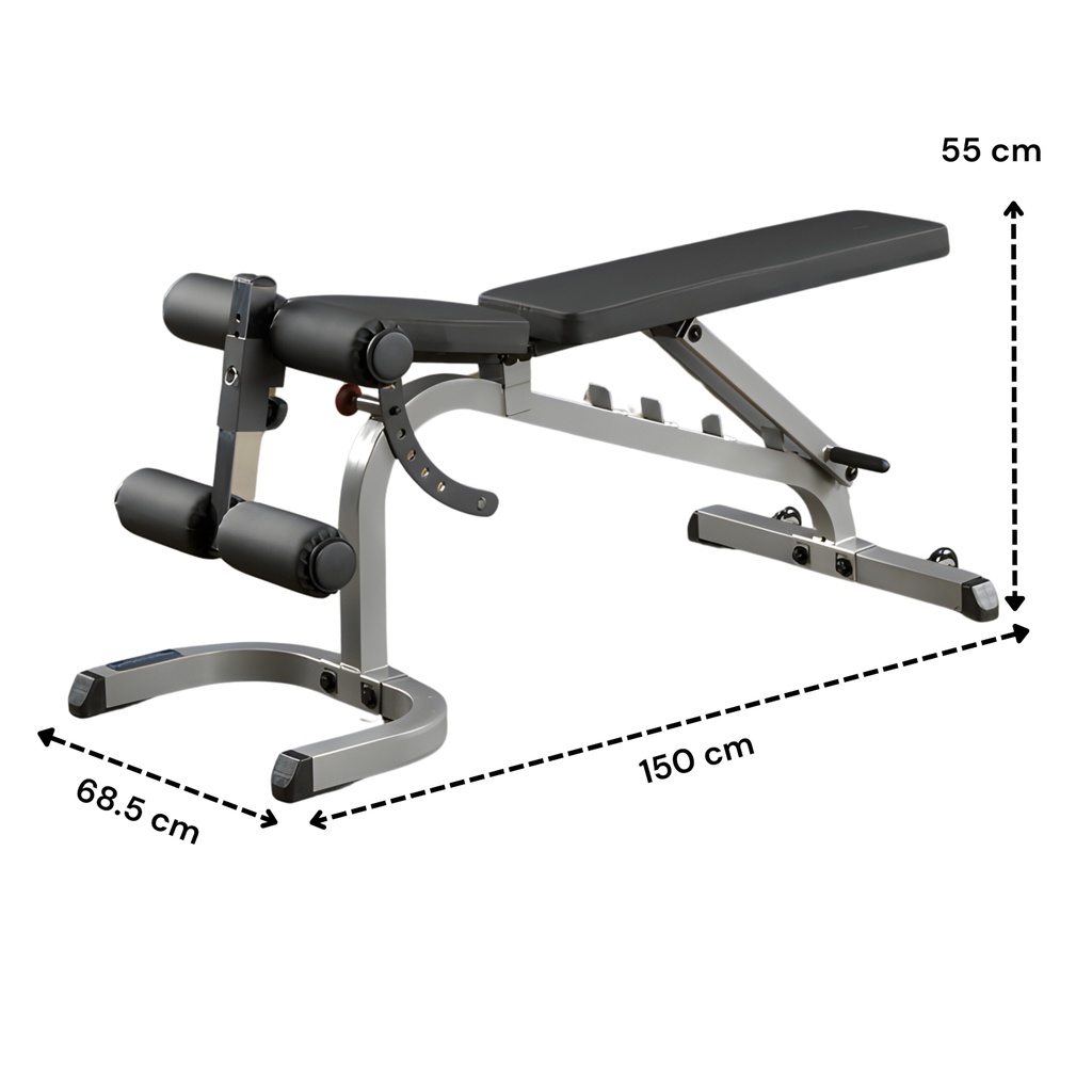 Body Solid Flat/Incline/Decline Bench 2"x 2" BS-GFID31