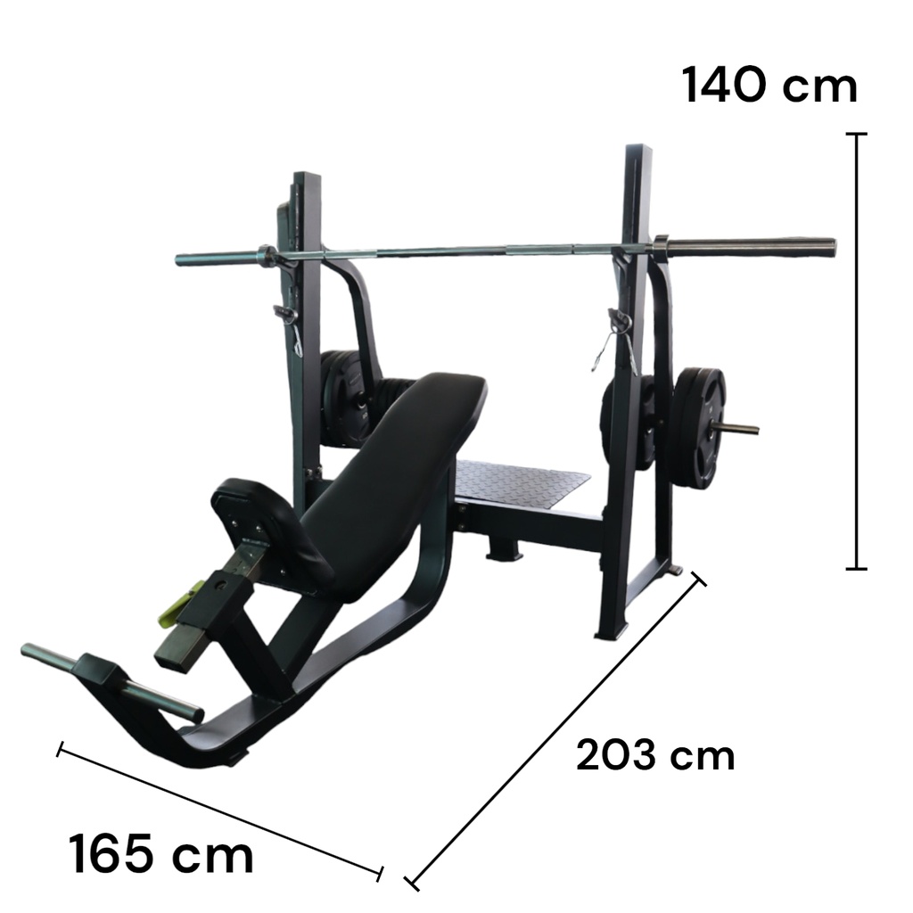 Infinité Banco Olimpico Inclinado Uso Comercial/Olympic Bench Incline Comercial Use IF-F42