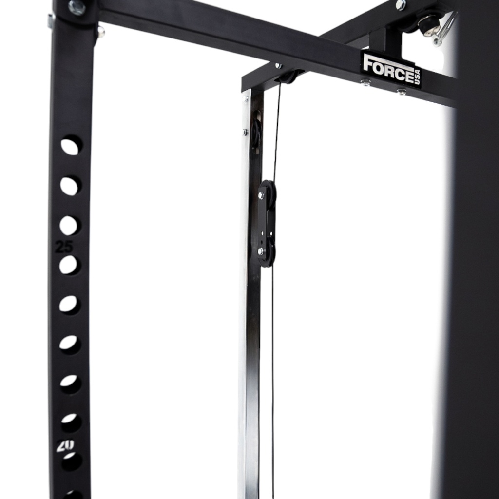 Force USA Set con Rack de Sentadilla/Power Rack y Accesorio Lat Pull Down F-PTPR+LAT