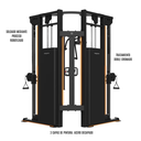 Bodytone Polea Dual/Personal trainer machine with adjustable Pad BT-FCPT