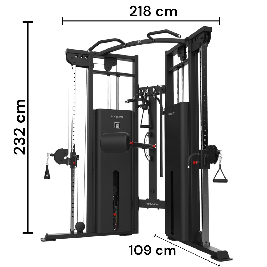 Bodytone Polea Dual/Personal trainer machine with adjustable Pad BT-FCPT