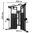Bodytone Polea Dual/Personal trainer machine with adjustable Pad BT-FCPT