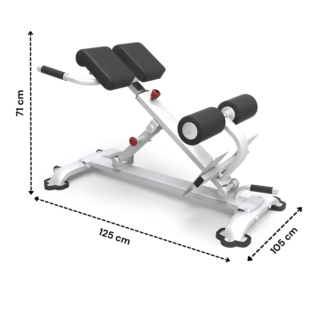 Infinité Strong Banco de Hiper-extensiones o Espalda Baja/Silla Romana a 45°/Hyperextension/Back Extension IF-BC09