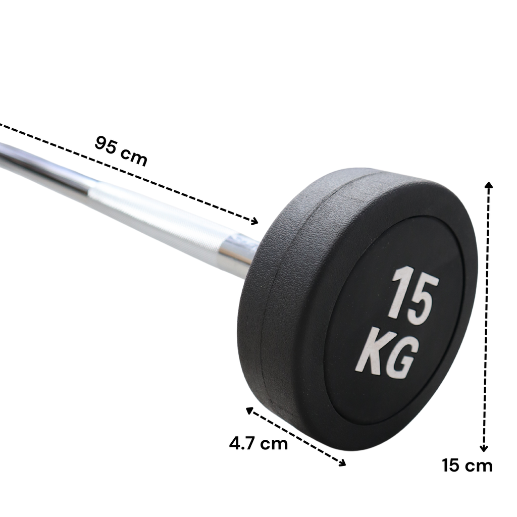 (Barra Recta Línea económica peso integrado 15 Kg //Barbell Straight 15 kg) IF-LEBRE15